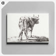 アートパネル-Standing cow - ジャン ベルナール Canvas.