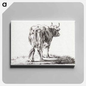 アートパネル-Standing cow - ジャン ベルナール Canvas.