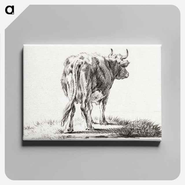 アートパネル-Standing cow - ジャン ベルナール Canvas.