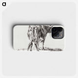 Standing cow - ジャン ベルナール Phone Case.