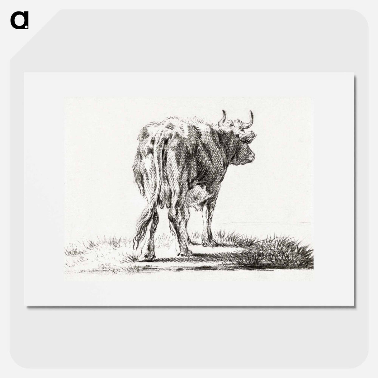 Standing cow - ジャン ベルナール Poster.