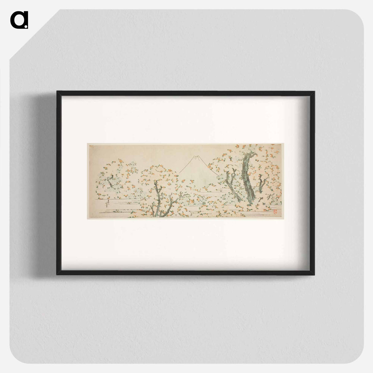 Hokusai's Fuji and the painting - Katsushika Hokusai Poster.