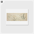 アートポストカード-Hokusai's Fuji en kersenbloesem - 葛飾 北斎 Postcard.