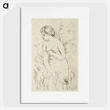 Baigneuse debout, à mi-jambes - ピエール オーギュスト ルノワール Poster.