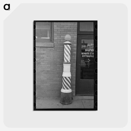 アートポストカード-Barber Pole, Williston, North Dakota
 - ラッセル リー Postcard.