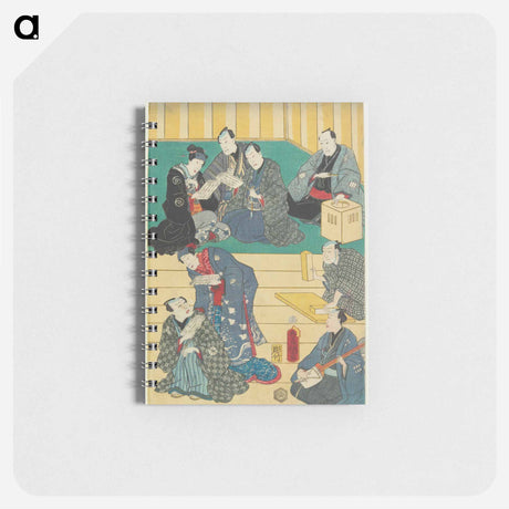 アートメモ帳-Vertical Ōban Pentaptych, Second Sheet from Right
 - 歌川 国貞 Memo.