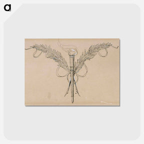 アートポストカード-Maaherra-runon loppuvinjetti - アルバート エーデルフェルト Postcard.