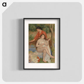アートポスター-Bather and Maid
 - バーンズ・コレクション Poster.