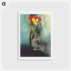 アートポストカード-Me, Myself & Stendhal Vase of Tulips - アンリ マティス Postcard.