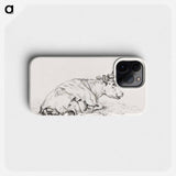 Lying cow, to the right - ジャン ベルナール Phone Case.