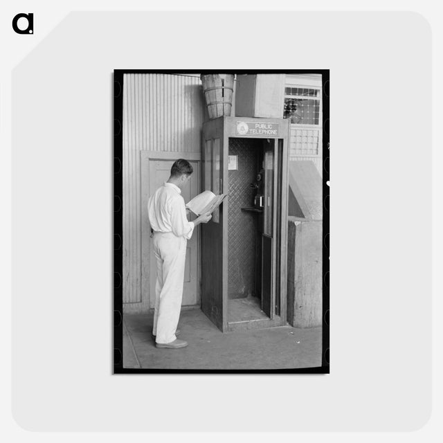 アートポストカード-Oklahoma City Telephone
 - ラッセル リー Postcard.
