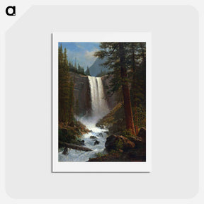 アートポストカード-Vernal Falls - アルバート ビアスタット Postcard.