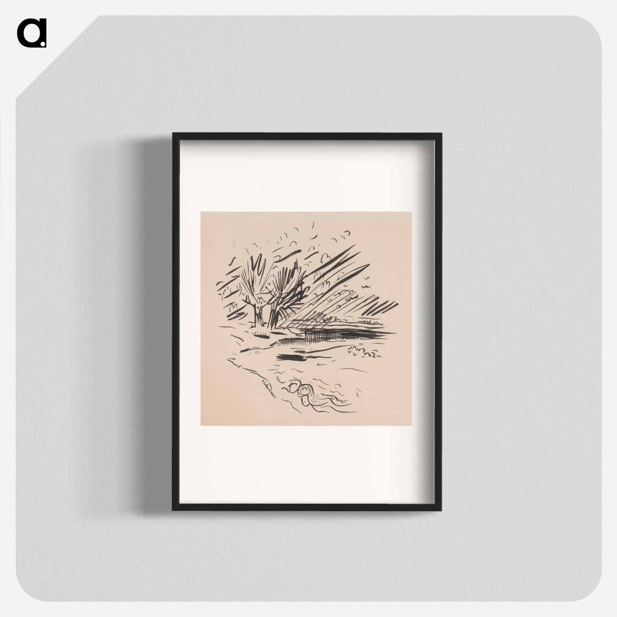 Landscape with a river - アーノルド ピーター ワイズ クビンチャン Poster.