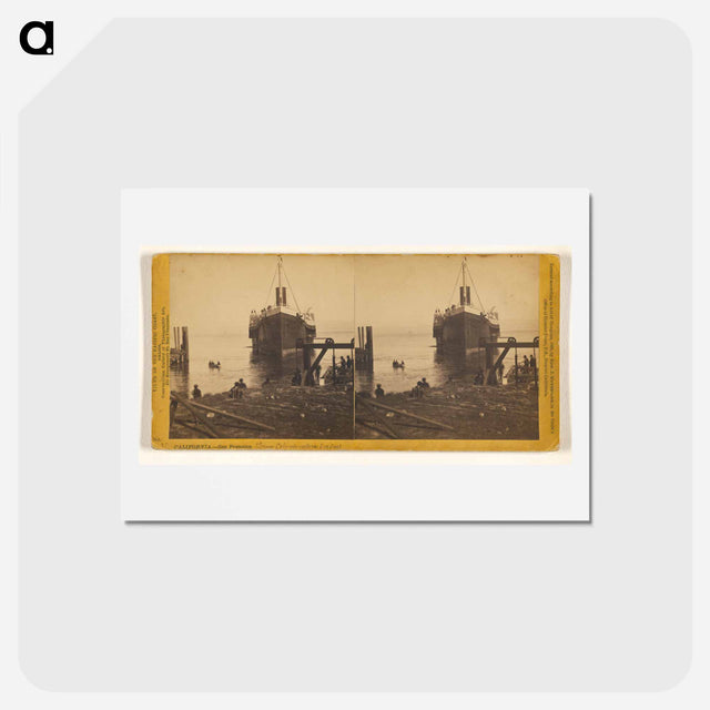 アートポストカード-Steamer Colorado Entering Dry Dock
 - エドワード マイブリッジ Postcard.