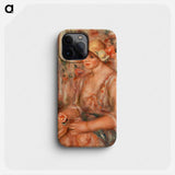 Woman in Muslin Dress - Pierre Auguste Renoir Phone Case.