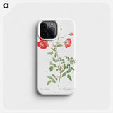 Red Rose - Pierre Joseph Redouté Phone Case.