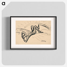 アートポスター-Reclining male nude - アーノルド ピーター ワイズ クビンチャン Poster.