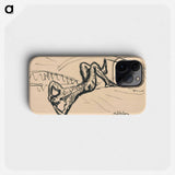 Reclining male nude - アーノルド ピーター ワイズ クビンチャン Phone Case.