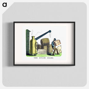 アートポスター-The Steam Crane
 - 大英図書館 Poster.