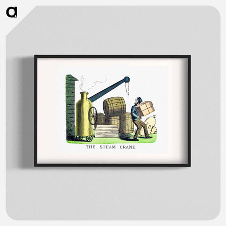 アートポスター-The Steam Crane
 - 大英図書館 Poster.