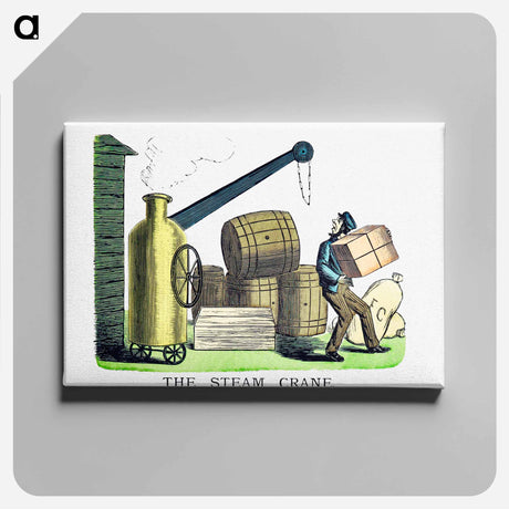 アートパネル-The Steam Crane
 - 大英図書館 Canvas.