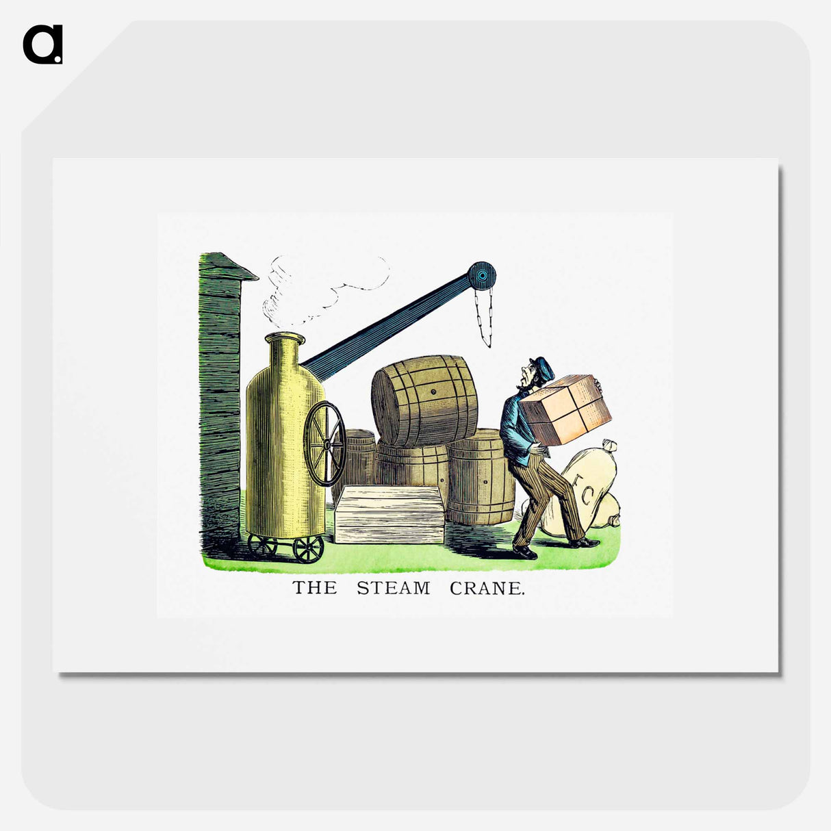 アートポスター-The Steam Crane
 - 大英図書館 Poster.