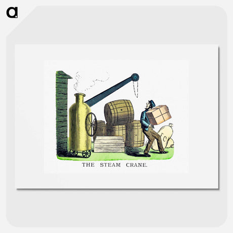 アートポスター-The Steam Crane
 - 大英図書館 Poster.