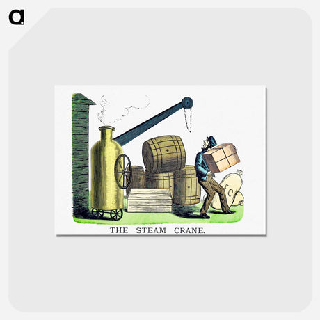アートポストカード-The Steam Crane
 - 大英図書館 Postcard.