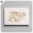アートパネル-Head of a rigged horse - ジャン ベルナール Canvas.