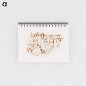 アートメモ帳-Head of a rigged horse - ジャン ベルナール Memo.