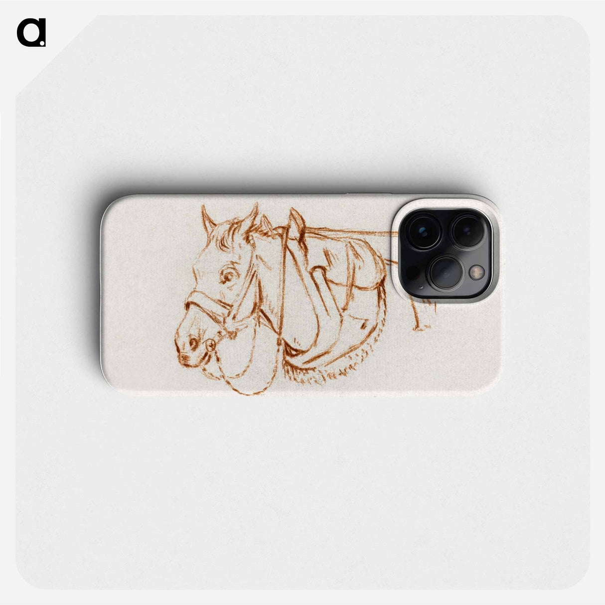 Head of a rigged horse - ジャン ベルナール Phone Case.