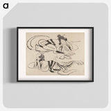 アートポスター-Hokusai's Album of Sketches - 葛飾 北斎 Poster.