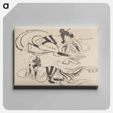 アートパネル-Hokusai's Album of Sketches - 葛飾 北斎 Canvas.