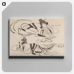 アートパネル-Hokusai's Album of Sketches - 葛飾 北斎 Canvas.