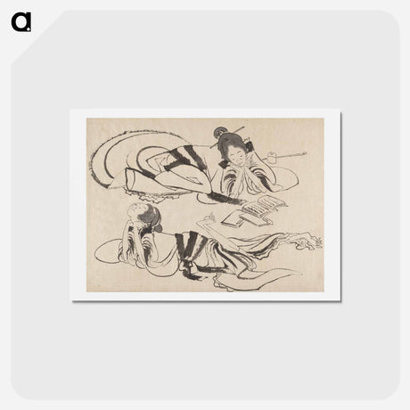 アートポストカード-Hokusai's Album of Sketches - 葛飾 北斎 Postcard.