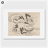 アートポスター-Hokusai's Album of Sketches - 葛飾 北斎 Poster.
