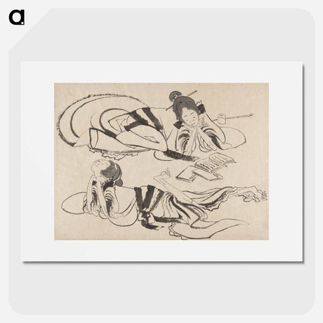 アートポスター-Hokusai's Album of Sketches - 葛飾 北斎 Poster.