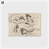 アートポストカード-Hokusai's Album of Sketches - 葛飾 北斎 Postcard.
