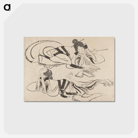 アートポストカード-Hokusai's Album of Sketches - 葛飾 北斎 Postcard.