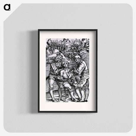 アートポスター-Military Surgeon Treating a Battle Wound
 - 国立医学図書館 Poster.