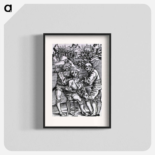 アートポスター-Military Surgeon Treating a Battle Wound
 - 国立医学図書館 Poster.