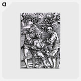 アートポストカード-Military Surgeon Treating a Battle Wound
 - 国立医学図書館 Postcard.