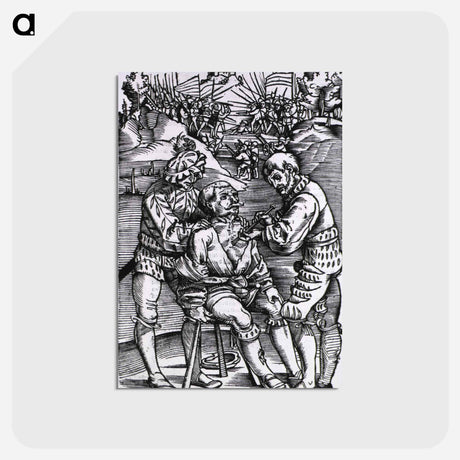 アートポストカード-Military Surgeon Treating a Battle Wound
 - 国立医学図書館 Postcard.