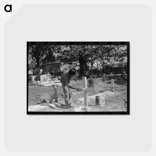 アートポストカード-Painting Grave Marker
 - ラッセル リー Postcard.