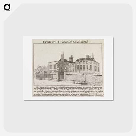 アートポストカード-Tradescant's House at South Lambeth
 - イェール大学アートギャラリー Postcard.
