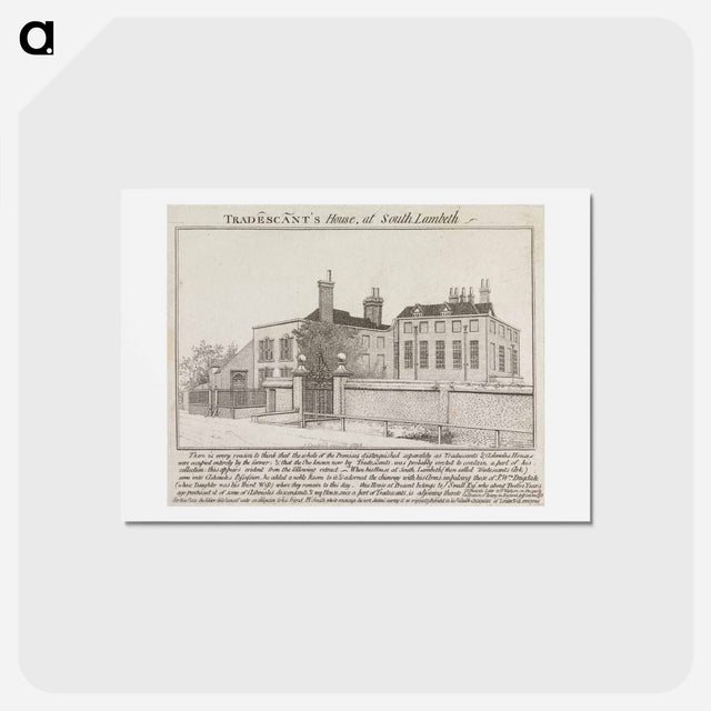 アートポストカード-Tradescant's House at South Lambeth
 - イェール大学アートギャラリー Postcard.