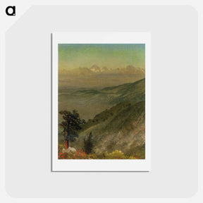 アートポストカード-Wasatch Mountains - アルバート ビアスタット Postcard.