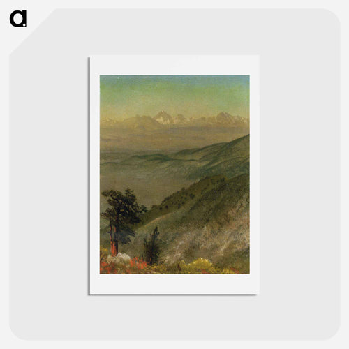ワサッチ山脈 - アルバート ビアスタット Postcard.