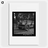 Wagon built on the farm utilizing parts of wrecked Dodge truck - Dorothea Lange Poster.