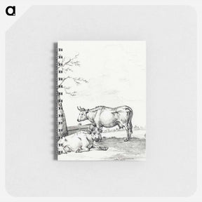 アートメモ帳-Standing and lying cow - ジャン ベルナール Memo.